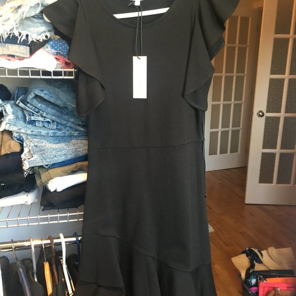 Rebecca Minkoff Saphira Linen Blend Flounce Dress - Picture 3 of 7